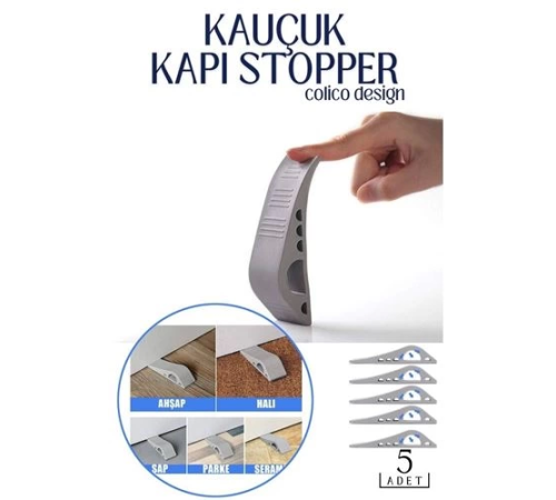 BX Kauçuk Kapı Stopperi Colico Design 5 Adet