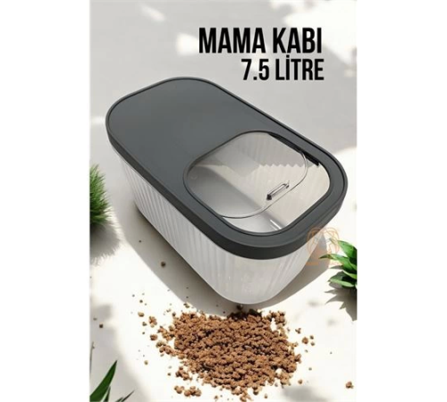 BX Kedi ve Köpek Mama Saklama Kabı Sürgülü Kapaklı 7.5 Litre BX Kedi ve Köpek Mama Saklama Kabı Sürgülü Kapaklı 7.5 Litre