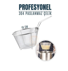 BX Kızartma Süzgeci Patates Kızartma Filtresi 304 Paslanmaz Çelik Mink Design