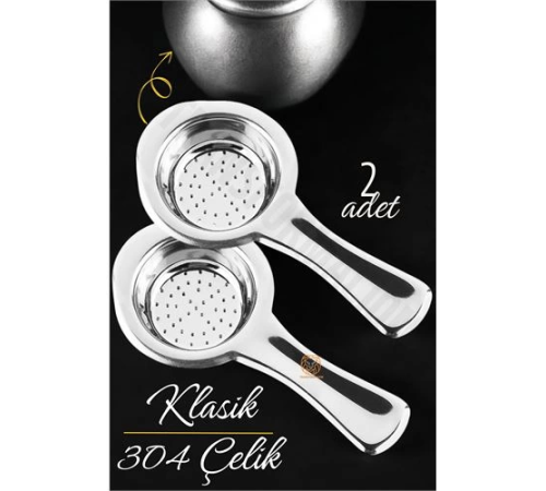 BX Klasik Çay Süzgeci 304 Paslanmaz Çelik 2 ADET