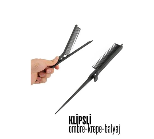 BX Klipsli Krepe Ombre Balyaj Tarağı Solingen BX Klipsli Krepe Ombre Balyaj Tarağı Solingen
