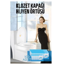 BX Klozet Kapağı Kılıfı Hijyenik Tek Kullanımlık 100 ADET