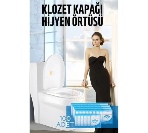 BX Klozet Kapağı Kılıfı Hijyenik Tek Kullanımlık 100 ADET