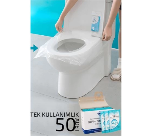 BX Klozet Kapağı Kılıfı Hijyenik Tek Kullanımlık 50 ADET