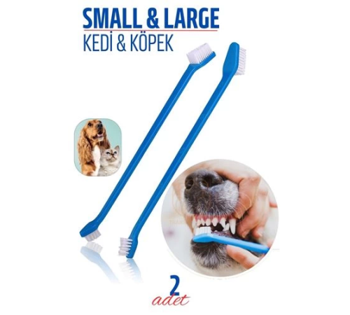 BX Köpek Ve Kedi Diş Fırçası Küçük Büyük Uçlar 2 ADET BX Köpek Ve Kedi Diş Fırçası Küçük Büyük Uçlar 2 ADET