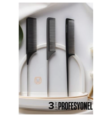 BX Krepe Boya Tarağı Profesyonel 3 lü Set