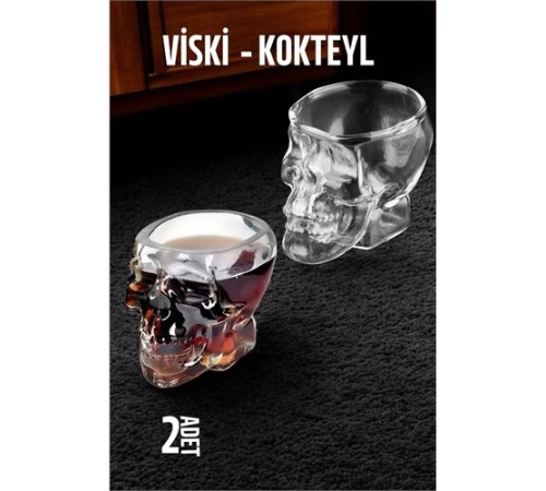 BX Kurukafa Viski ve Kokteyl Cam 2 ADET BX Kurukafa Viski ve Kokteyl Cam 2 ADET