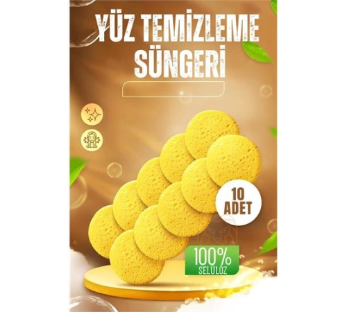 BX  Makyaj Temizlik Pedi Cilt Temizlik Süngeri Doğal Selülöz 10 ADET