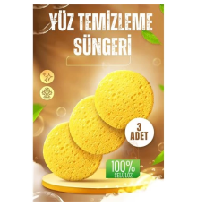 BX  Makyaj Temizlik Pedi Cilt Temizlik Süngeri Doğal Selülöz 3 ADET