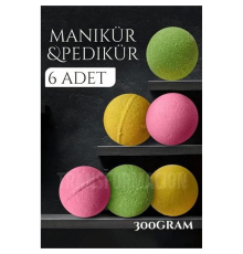 BX Manikür Pedikür Topu Manikür Bombası 6 adet 300 Gram