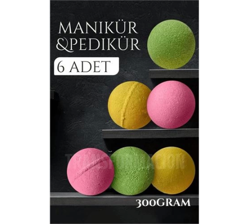 BX Manikür Pedikür Topu Manikür Bombası 6 adet 300 Gram BX Manikür Pedikür Topu Manikür Bombası 6 adet 300 Gram