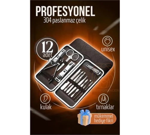 BX Manikür Seti Pedikür Kulak Yüz Bakım Kiti Profesyonel 304 Çelik Krom BX Manikür Seti Pedikür Kulak Yüz Bakım Kiti Profesyonel 304 Çelik Krom