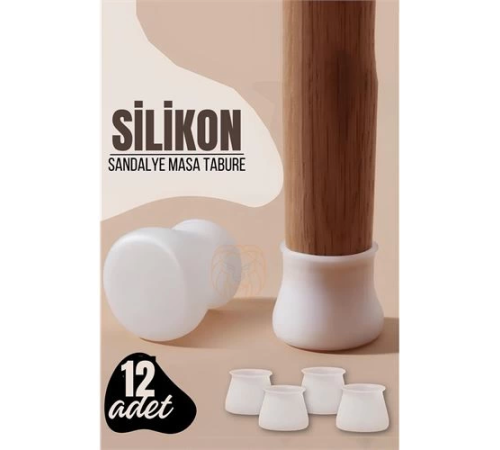 BX Masa ve Sandalye Ayak Koruyucu Silikon Zemin Koruyucu BEYAZ 12 ADET BX Masa ve Sandalye Ayak Koruyucu Silikon Zemin Koruyucu BEYAZ 12 ADET