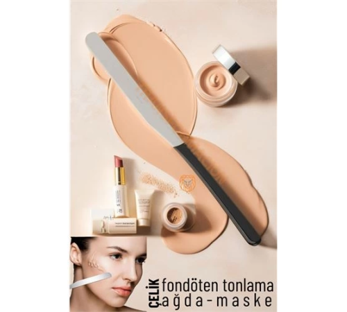 BX Maske Sıvı Fondöten Tonlama Spatulası Çelik