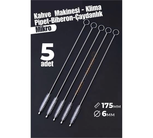 BX Mikro Fırça Klima Biberon Pipet Fırçası 5 Adet BX Mikro Fırça Klima Biberon Pipet Fırçası 5 Adet
