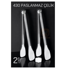 BX Mini Şeker Maşası Paslanmaz Zazzeri Classic 2 ADET
