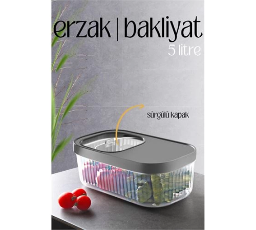 BX MultiBox Erzak Bakliyat Kutusu Sürgülü Kapak 5 Litre BX MultiBox Erzak Bakliyat Kutusu Sürgülü Kapak 5 Litre