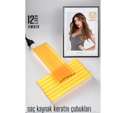 BX Nano Keratin Kaynak Çubukları 12 ADET AMBER Absolute BX Nano Keratin Kaynak Çubukları 12 ADET AMBER Absolute