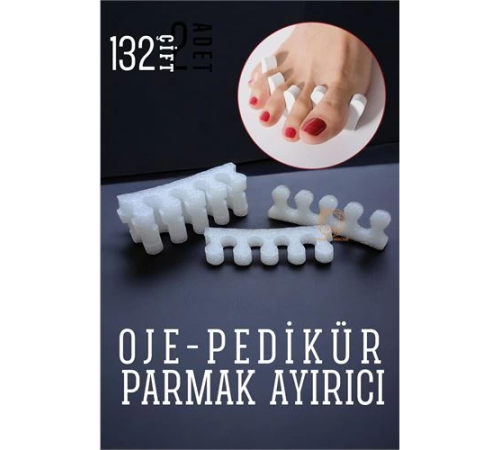 BX Oje Parmak Ayırıcı Pedikür Süngeri 132 Çift
