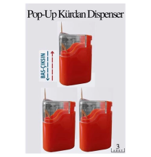 BX Otomatik Bas-Bırak Kürdanlık 3 lü Set