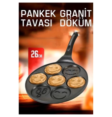 BX Pankek Tavası Granit Döküm Emoji