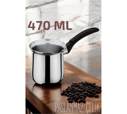 BX Paslanmaz Çelik Cezve 470 ml