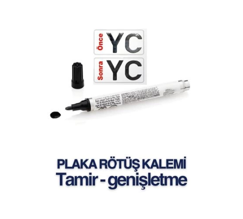BX Plaka Yazma Rötüş Kalemi Plaka Kalemi SİYAH BX Plaka Yazma Rötüş Kalemi Plaka Kalemi SİYAH