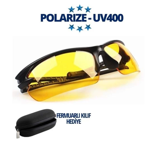 BX Polarize UV400 Sarı Camlı Güneş Gözlüğü