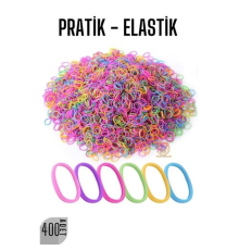 BX Pratik Saç Lastik Toka 400 ADET RENKLİ