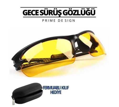 BX Prime Gece Sürüş ve Sis Gözlüğü Özel Kutulu