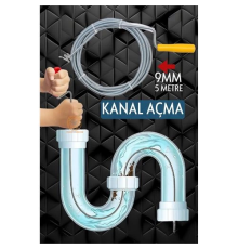 BX Profesyonel Kanal Açma Sprali  Kanal Gider Tıkanık Açıcı 5 mt