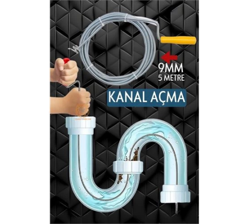 BX Profesyonel Kanal Açma Sprali Kanal Gider Tıkanık Açıcı 5 mt BX Profesyonel Kanal Açma Sprali Kanal Gider Tıkanık Açıcı 5 mt