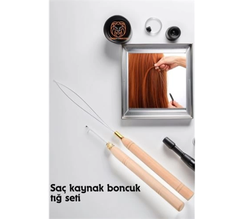 BX Saç Boncuk Uzatma Keratin Tığı Misina Seti BX Saç Boncuk Uzatma Keratin Tığı Misina Seti