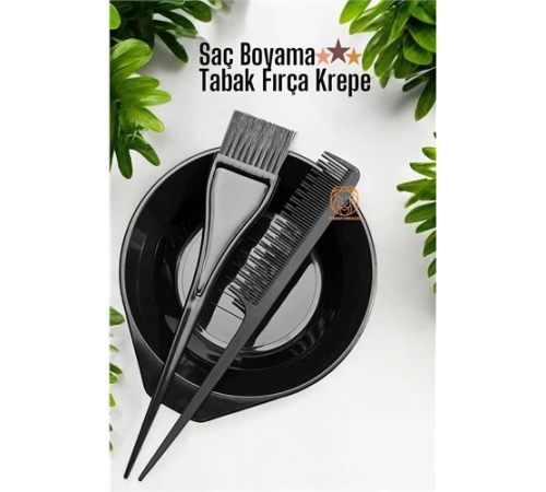 BX Saç Boyama Tabak Fırça Krepe Tarak Seti BX Saç Boyama Tabak Fırça Krepe Tarak Seti