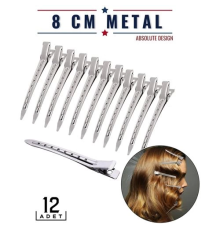 BX Saç Klipsi Metal Toka 12 Adet Absolute Design