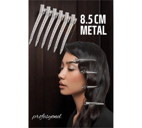 BX Saç Klipsi Metal Toka Profesyonel 6 Adet BX Saç Klipsi Metal Toka Profesyonel 6 Adet