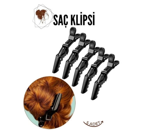 BX Saç Pensi Saç Klipsi 5 Adet Crocodile Design BX Saç Pensi Saç Klipsi 5 Adet Crocodile Design