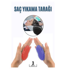 BX Saç Yıkama Tarağı Avuçiçi 3 LÜ SET Belgiqa Design