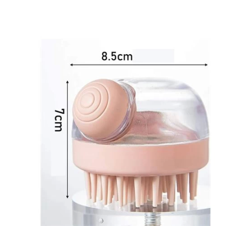 BX Şampuan Hazneli Silikon Peeling ve Masaj Fırçası