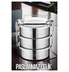 BX Sefer Tası Paslanmaz Çelik Yemek Kabı 17 cm