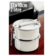 BX Sefer Tası Paslanmaz Çelik Yemek Kabı 17 cm 2 LİTRE