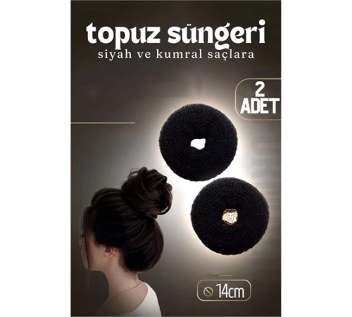 BX Siyah Saç Topuz Süngeri 2 ADET 14 CM Çap 6 cm Kalınlık BX Siyah Saç Topuz Süngeri 2 ADET 14 CM Çap 6 cm Kalınlık