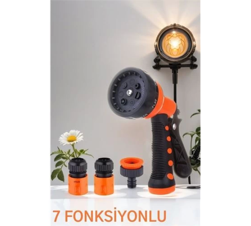 BX Sulama Tabancası Seti 7 FONKSİYON 3 Aparatlı