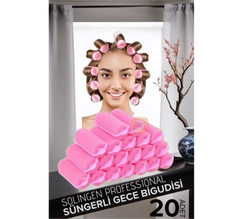 BX Süngerli Gece Bigudisi 3 cm 20 Adet Solingen Professional BX Süngerli Gece Bigudisi 3 cm 20 Adet Solingen Professional