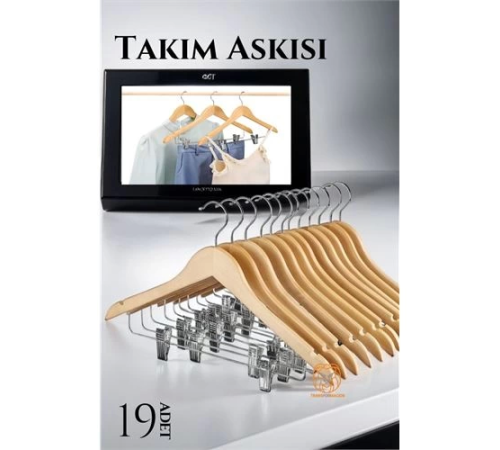 BX Takım Askısı Ceket Etek Pantolon Kıskaçlı 19 ADET BX Takım Askısı Ceket Etek Pantolon Kıskaçlı 19 ADET