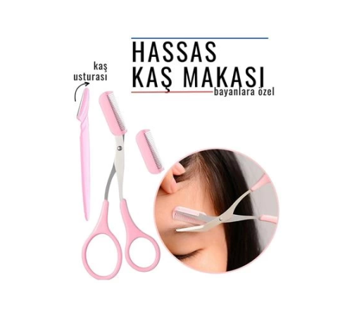 BX Taraklı Kaş Makası Kaş Düzeltme Bakım Makası 717451 BX Taraklı Kaş Makası Kaş Düzeltme Bakım Makası 717451