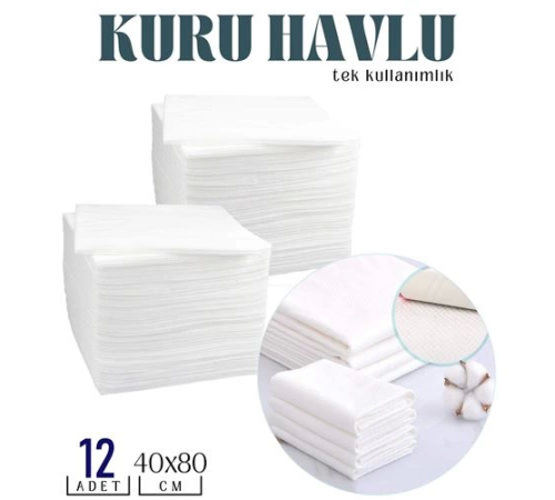 BX Tek Kullanımlık Kuru Havlu Çok Amaçlı 40X80 CM 12 Adet BX Tek Kullanımlık Kuru Havlu Çok Amaçlı 40X80 CM 12 Adet