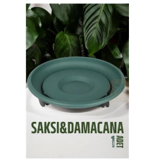 BX Tekerlekli Saksı Altığı 37 CM YEŞİL