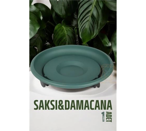 BX Tekerlekli Saksı Altığı 37 CM YEŞİL