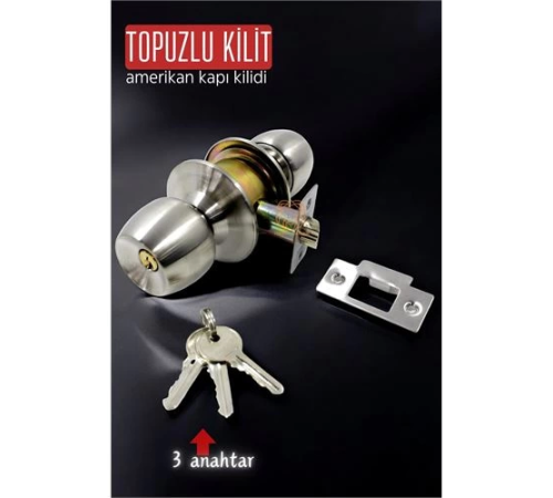 BX Topuzlu Kilit Amerikan Kapı Kilit Buton Set